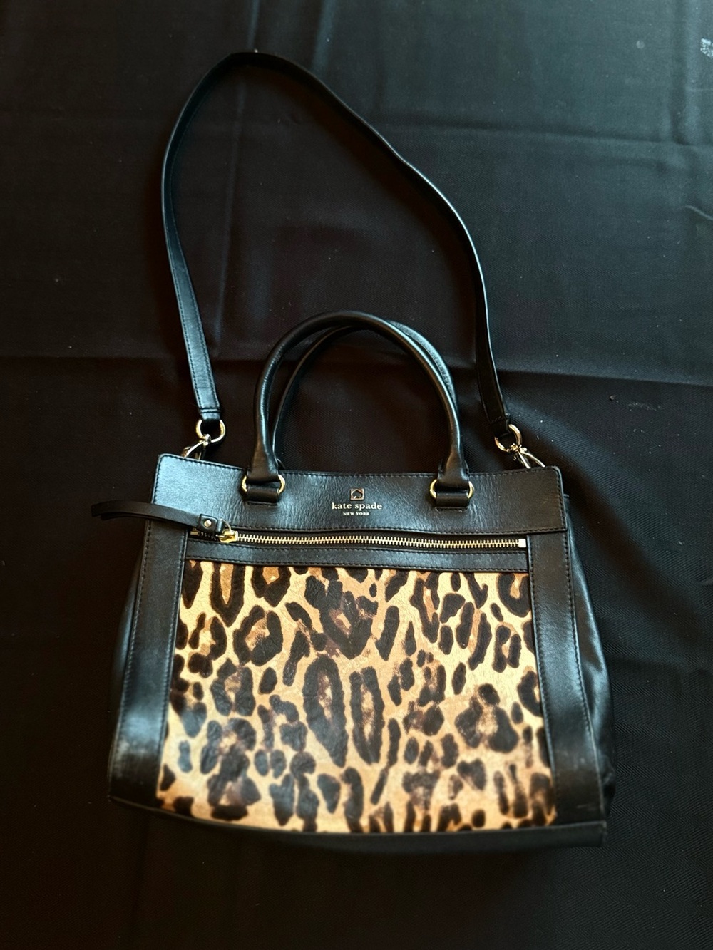 Kate Spade Perri Lane Romy Leopard Satchel Bag